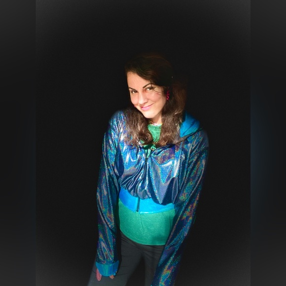 1/6 Different Kimberly Jackets by Coquetry Clothing L/XL Holographic $135 Each - Picture 10 of 17